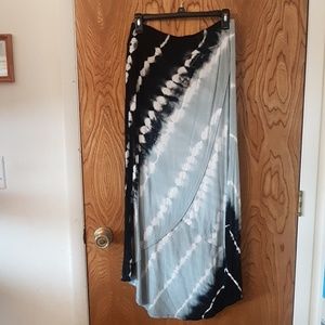 Tie-Dye Tulip Maxi Skirt